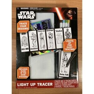 Star Wars Light Up Tracer • NEW • Activity Set with Tracing Sheets and Stickers